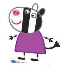 Peppa Pig - Zoe Zebra Cardboard Cutout