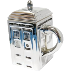 Doctor Who - TARDIS Mug with Lid (Silver)