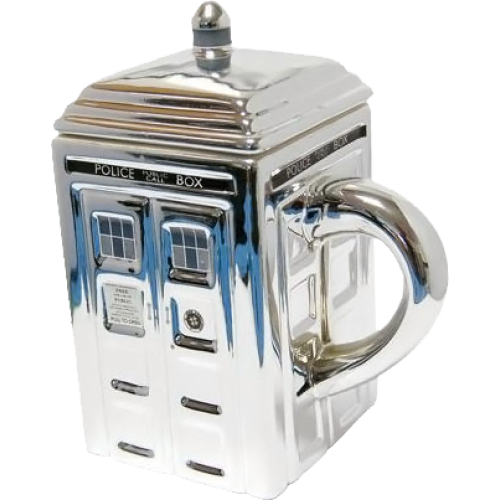 Doctor Who - TARDIS Mug with Lid (Silver)