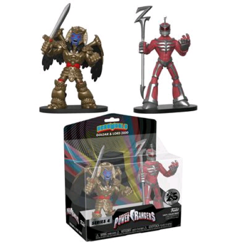 Power Rangers - HeroWorld Goldar & Lord Zedd 4 Inch Vinyl Figure 2-Pack