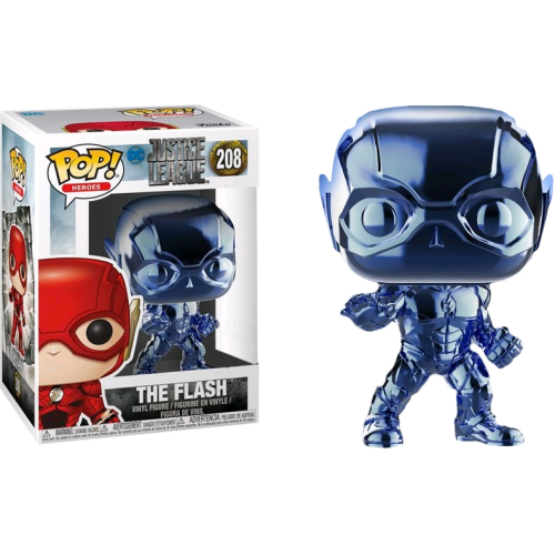 Justice League (2017) - The Flash Light Blue Chrome Funko Pop! Vinyl Figure