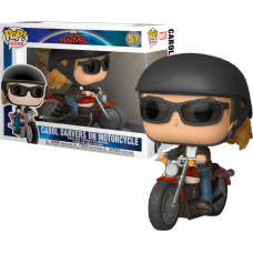 Captain Marvel (2019) - Captain Marvel on Motorcycle Pop! Rides Vinyl Figure 