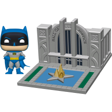 Justice League - Batman with Hall of Justice Pop! Town Vinyl Figure