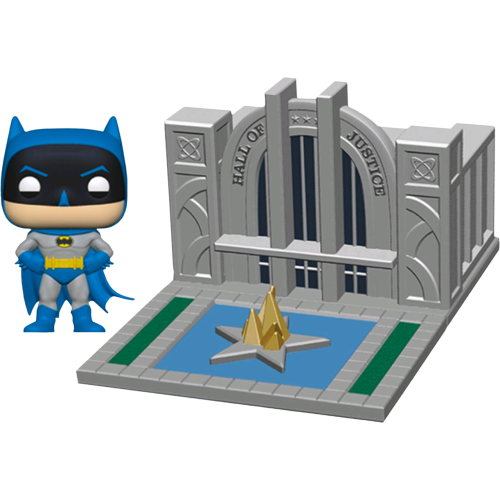 Justice League - Batman with Hall of Justice Pop! Town Vinyl Figure