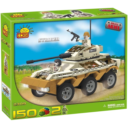 Small Army - 150 Piece Striker Transporter Tank Military Vehicle