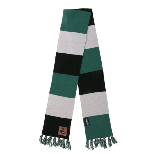 Harry Potter - Slytherin Patch Striped Scarf