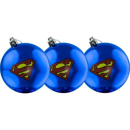 Superman - Logo Christmas Bauble Ornament 3-Pack