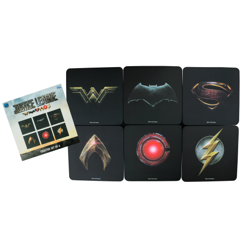 Justice League Movie - Full Team Logo Coaster Set of 6