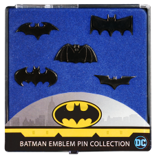 Batman - Batman Emblem Black Chrome Lapel Pin Collection 5-Pack