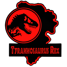 Jurassic Park - Tyrannosaurs Rex Map Enamel Pin