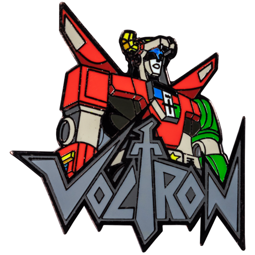 Voltron - Voltron Bust with Logo Enamel Pin