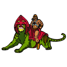 Masters of the Universe - He-Man on Battle Cat Enamel Pin
