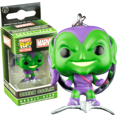 Spider-Man - Green Goblin on Glider Pocket! Pop Vinyl Keychain