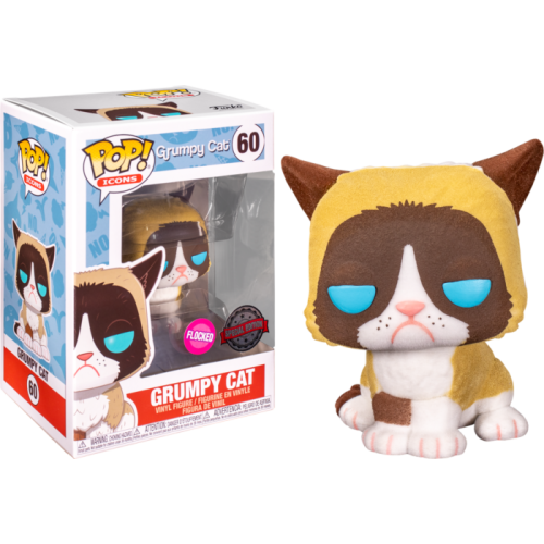 Icons - Grumpy Cat Flocked Pop! Vinyl Figure 