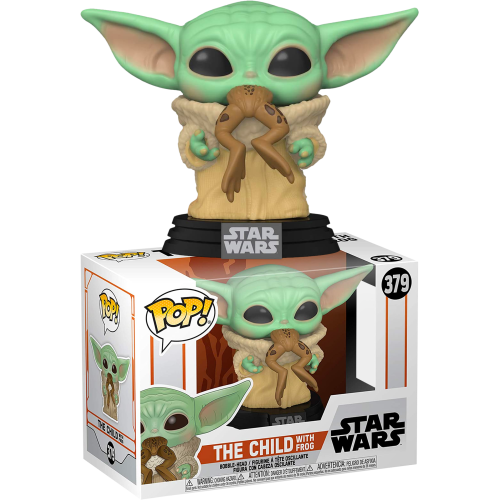 Star Wars: The Mandalorian - The Child (Baby Yoda) with Frog Pop! Vinyl Figure