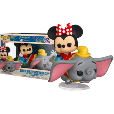 Disneyland: 65th Anniversary - Minnie Mouse with Dumbo The Flying Elephant Attraction Pop! Rides Vinyl Figure