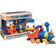 Disneyland: 65th Anniversary - Donald Duck on the Casey Jr. Circus Train Attraction Deluxe Pop! Vinyl Figure
