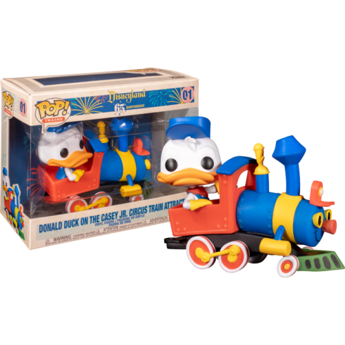 Disneyland: 65th Anniversary - Donald Duck on the Casey Jr. Circus Train Attraction Deluxe Pop! Vinyl Figure