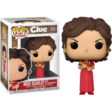 Clue - Miss Scarlet with Candlestick Pop! Vinyl Figure