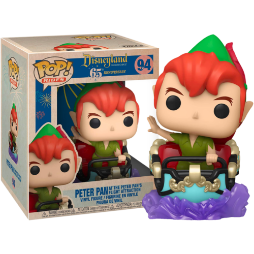 Peter Pan - Peter Pan with the Peter Pan’s Flight Attraction Disneyland 65th Anniversary Pop! Rides Vinyl Figure