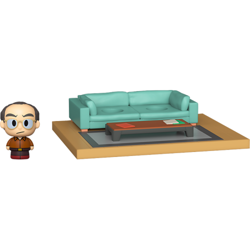 Seinfeld - George Costanza with Jerry’s Apartment Diorama Mini Moments Vinyl Figure