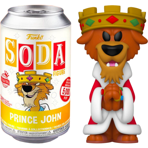 Robin Hood (1973) - Prince John Vinyl SODA Figure in Collector Can (International Edition)