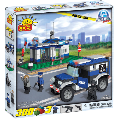 Action Town - 300 Piece Police Jail Construction Set