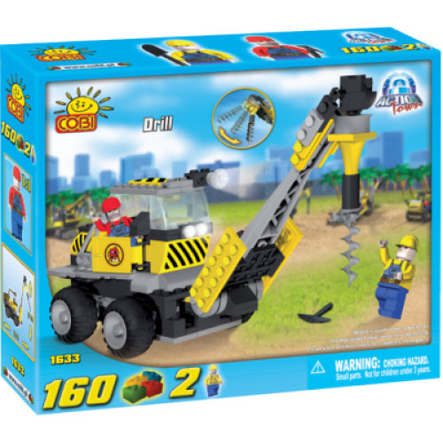 Action Town - 160 Piece Construction Drill Construction Set