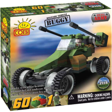 Small Army - 60 Piece Buggy Military Vehicle Construction Set