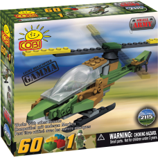 Small Army - 60 Piece Gamma Military Helicopter Construction Set