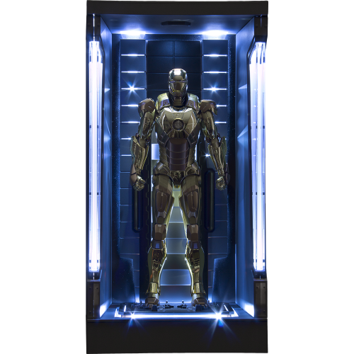 Iron Man 3 - Hall of Armor Mark XXI (21) 1/9th Scale Action Hero Vignette Model Kit Statue