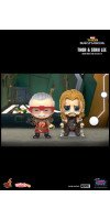 Thor 3: Ragnarok - Thor & Stan Lee Cameo Cosbaby (S) Hot Toys Figure 2-Pack