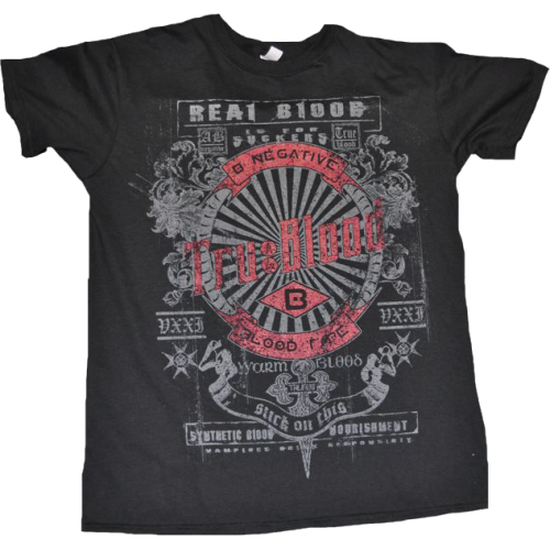 True Blood - Real Blood is for Suckers Distressed Male T-Shirt