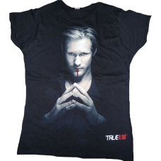 True Blood - Eric Northman Portrait Black Female T-Shirt