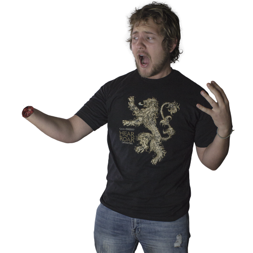 Game of Thrones - Lannister Hear Me Roar Black Male T-Shirt