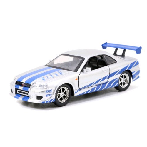 Fast and Furious - 2002 Nissan Skyline GTR R34 Silver One-Third2 Scale Hollywood Ride