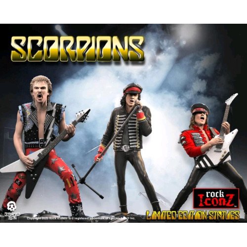 Scorpions - Rudolf, Klaus and Matthias Rock Iconz Statue Set