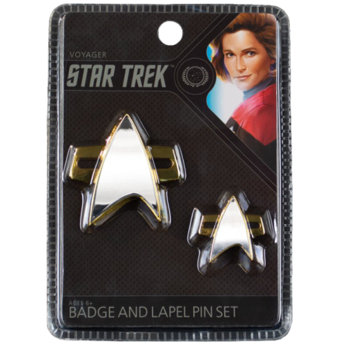 Star Trek: Voyager - Voyager Communicator Badge & Lapel Pin Set