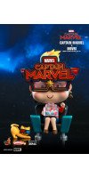 Captain Marvel (2019) - Captain Marvel and Movbi Cosbaby Hot Toys Bobble-Head Figure 2-Pack