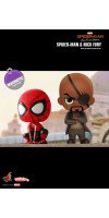 Spider-Man: Far From Home - Spider-Man and Nick Fury Cosbaby 3.75 Inch Hot Toys Bobble-Head Figure 2-Pack
