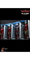 Iron Man 3 - Hall of Armor 1/6th Scale Hot Toys Action Figure Diorama Accessory (Set of 4)