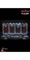 Iron Man 3 - Hall of Armor 1/6th Scale Hot Toys Action Figure Diorama Accessory (Set of 4)