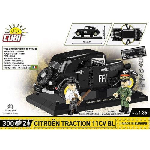 World War II - 1938 Citroen Traction 11C (298 pieces)