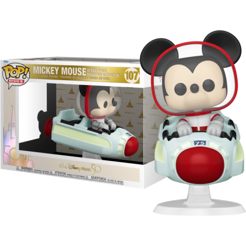 Walt Disney World: 50th Anniversary - Mickey Mouse on Space Mountain Pop! Rides Vinyl Figure