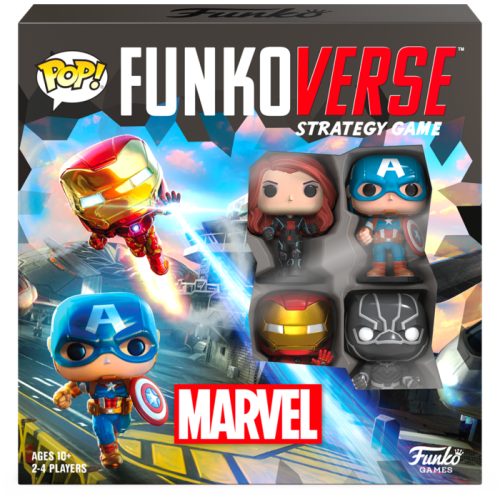 Avengers 4: Endgame - Iron Man, Black Panther, Captain America & Black Widow Funkoverse Strategy Game 4-Pack