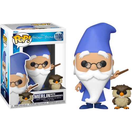 The Sword in the Stone - Merlin with Archimedes Pop! Vinyl Figure