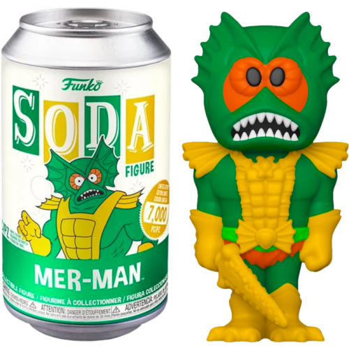 Masters Of The Universe - Mer-Man Vinyl SODA Figure in Collector Can