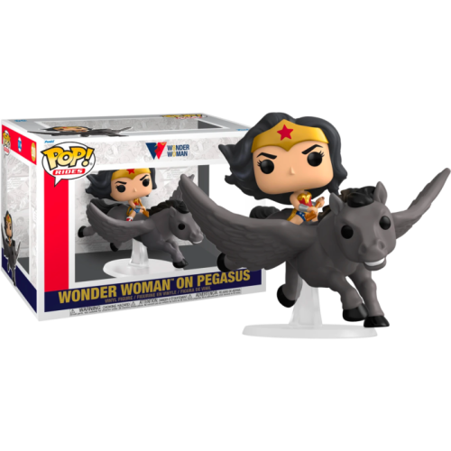 Wonder Woman - Wonder Woman with Pegasus 80th Anniversary Pop! Rides Vinyl Figure