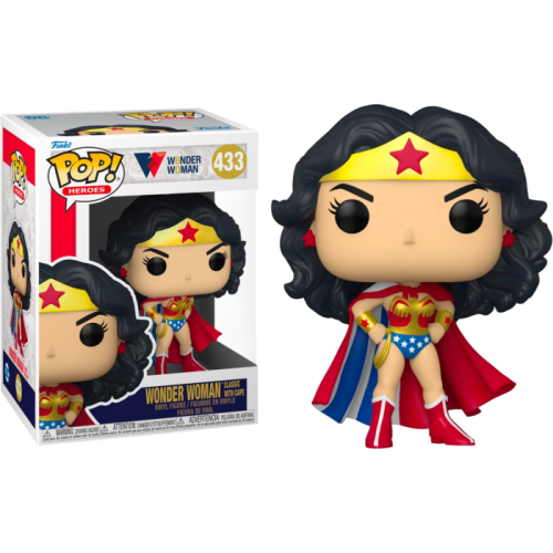 Wonder Woman - Wonder Woman Classic with Cape 80th Anniversary Pop! Vinyl Figure