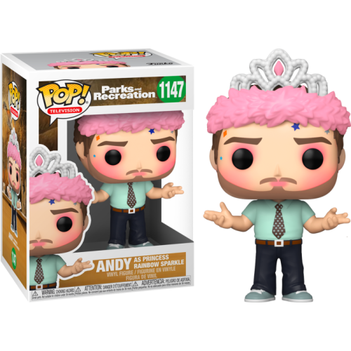 Parks and Recreation - Andy Princess Rainbow Sparkle Pop! Vinyl